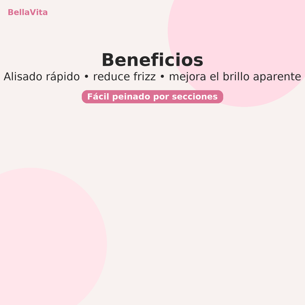 Cepillo Alisador — Cabello liso sin frizz en minutos
